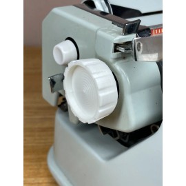 White Left Knob Replacement for Hermes 3000 Portable Typewriters