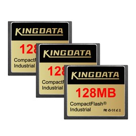 KINGDATA Industrial Compact Flash Memory Card 3pack 128MB FAT16 Type I for Industrial Equipment Vintage Digital Cameras