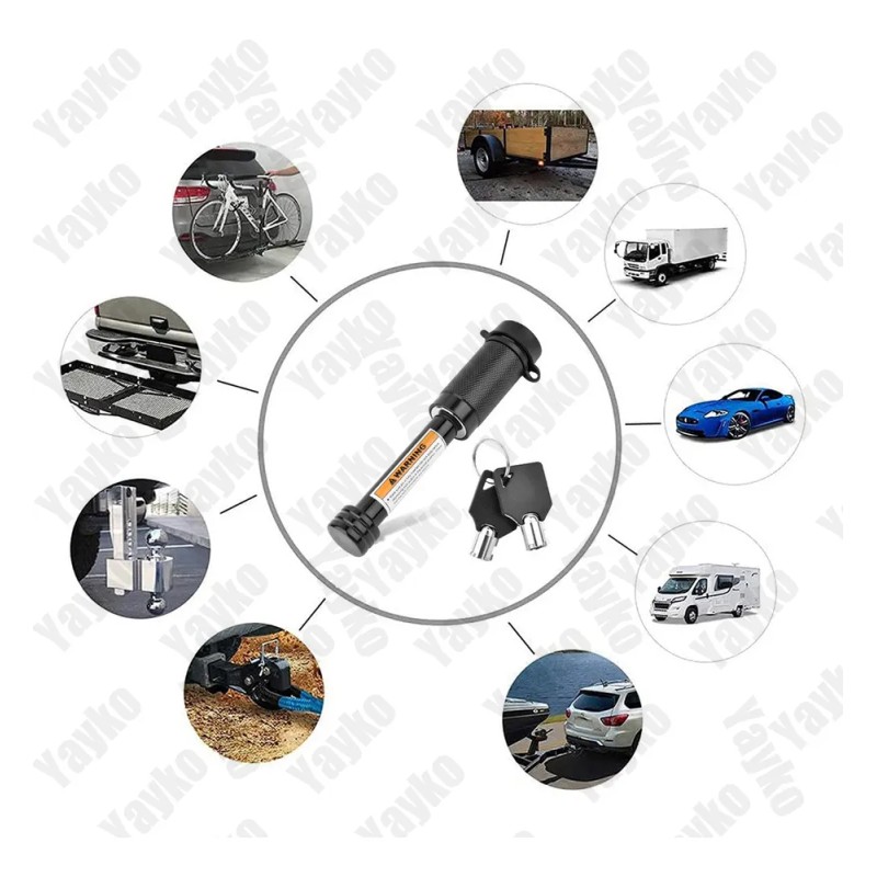 Cerradura Para Receptor De Enganche De Auto Con Pasador 5/8