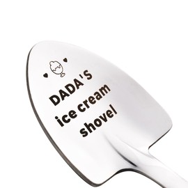Funny Dada Birthday Gift for Daddy Dad Father Day Gifts for Papa Dada Father's Day Gift Spoon for Men Father Papa Retirement Presents for Dad Gag Ice Cream Gifts for Men Papaw Daddy Ice Cream Shovel