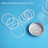 SHEYNIAN 12 Pack Rubber Seals for Glass Jars, Replacement Silicone