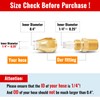 SUNGATOR 6 Pack 1/4'' Brab Air Hose Repair Fittings, 1/4