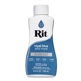 Rit Dye líquido tela tinte, 8-Ounce, Azul Royal, 236 ml (8oz)
