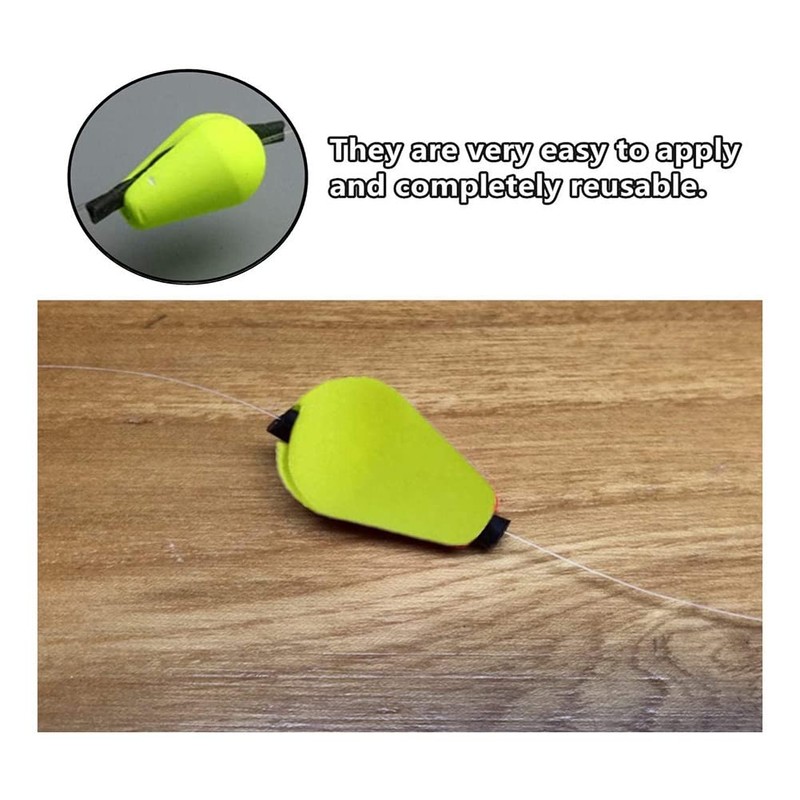 Xsdjasd 30pcs EVA Teardrop Strike Fly Fishing Float Strike Indicator
