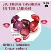 Brillo Labial De Frutas Aroma Sabor Color Hidratante Pack
