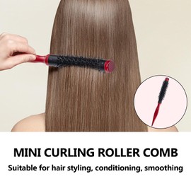 Small Round Brush For Short Hair Quiff Roller Rounded Combs For Styling Lifting Volumes Curling Thin Hair Bangs