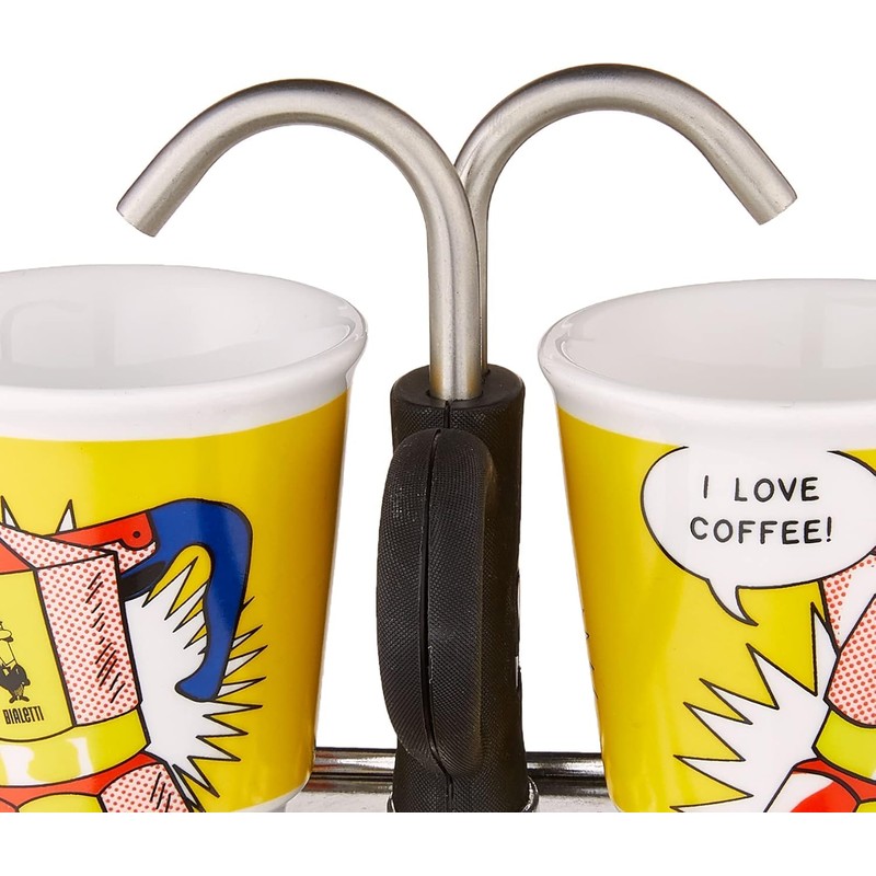 Bialetti - Mini Express Lichtenstein: Moka Set includes Coffee Maker