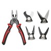 Wire Cutters Tool Steel 5 Replaceable Heads Anti Slip TPR