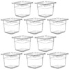 West Bay 10 Pack 1/6 Size Plastic Food Pans with