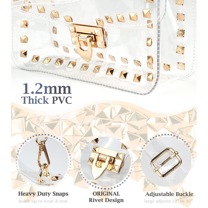 Clear Purses For Women, Small Clear Purse Clear Crossbody Bag