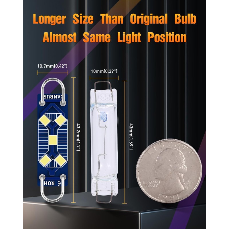 LUYED Extremely Bright 700 Lumens 44mm 1.73" 561 562 567