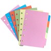 DY.2ten 10 Sheets/2 Sets Folder Dividers A7 6 Holes Mini