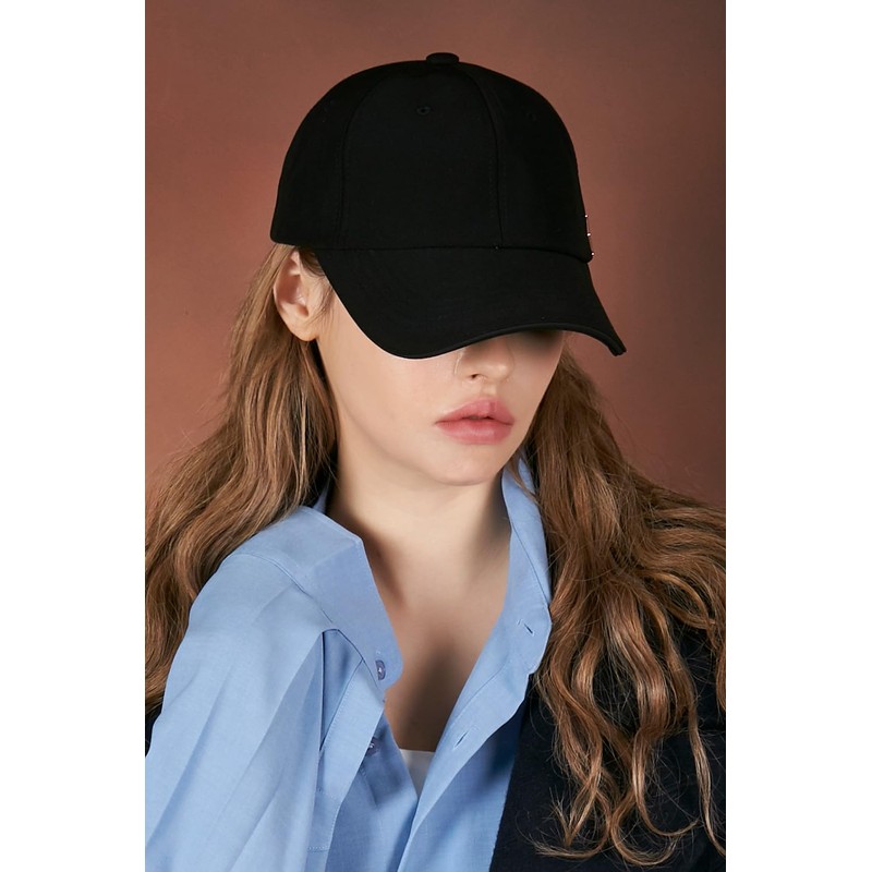 【VARZAR】Bazaar【Official Direct Store】Rose Gold Stud Over Fit Ball Cap/Rose Gold