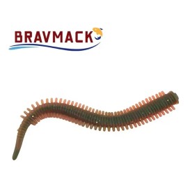 Señuelo Suave Bravmack Gusano 10 Pzas 8 Cm