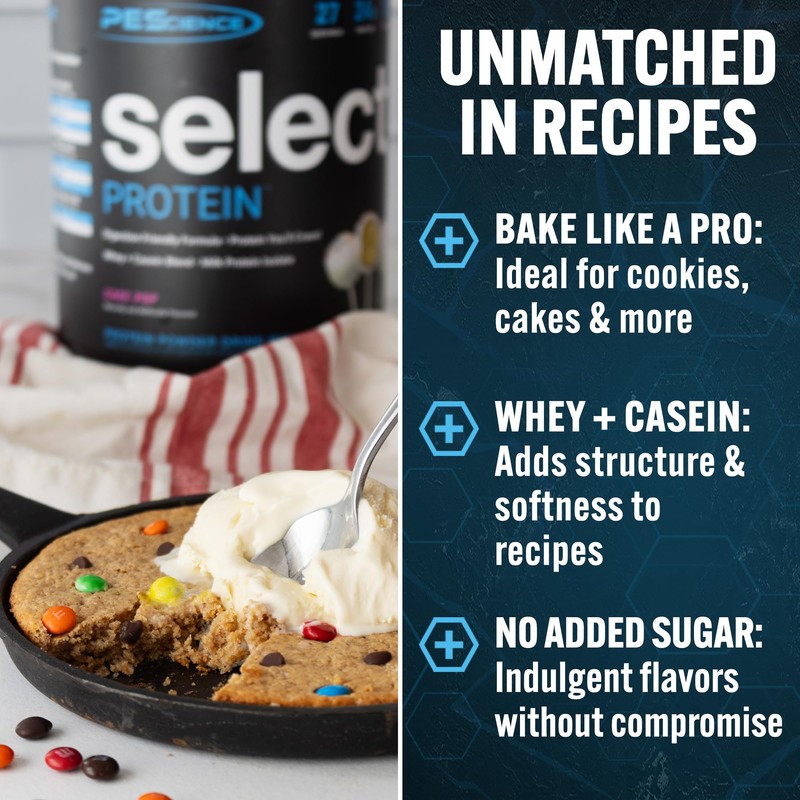 PEScience Select Protein Powder, Whey and Casein Blend, Clean Protein
