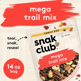 Snak Club Mega Trail Mix, Family Size, 14 Ounce