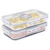 Yomjarl Cheese and Lunch Meat Container for Refrigerator with Drain