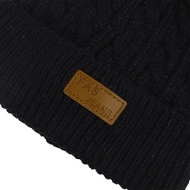 Baby Beanie Hat Double Pom Pom Toddler Beanies Warm Knit Infant Winter Hat Caps for Kids Boys Girls White