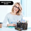 Cayxenful Mesh Desk Organizer Desktop Office Storage Multi-functional Pen Holder