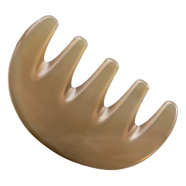 PACKOVE Wide Tooth Horn Comb for Scalp Care Handheld Massage