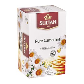 SULTAN TEA Pure Camomile, Herbal Moroccan Green Teas (Single Pack - 20 Tea Bags)