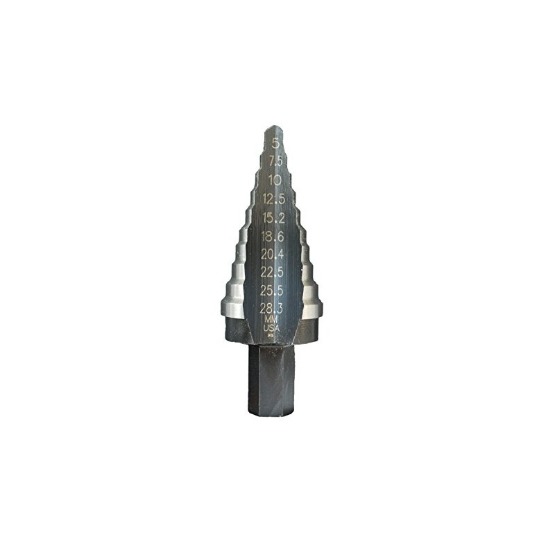 Irwin 10502855 5 - 28.3mm Step Drill Bit (10 Hole)