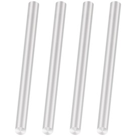LAVMHAB 6063 Aluminium Round Rod 8 mm x 150 mm, Solid Round Shafts Aluminium Rods Round Rod for DIY Craft Models (Pack of 4)