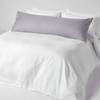HOMESCAPES Grey Pure Egyptian Cotton Body Pillowcase 330 TC 500