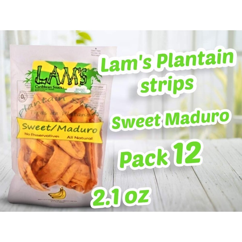 Lam's Plantain strips | Vegetable snacks | 2.1oz | 60g