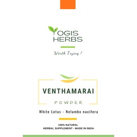 YOGIS HERBS Venthamarai Powder (White Lotus Powder) – Nelumbo Nucifera – 1 lb Fresh & Pure