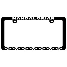 NOSTALGIC TAGS BABY YODA FACE THIS IS THE WAY STAR ASSORTED METAL ALUMINUM LICENSE PLATE FRAME - C