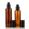 UPSTORE 2 Pcs 100ml 3.4oz Amber Glass Spray Bottles Refillable