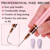 Pinsel Gelnägel, 5 Stück Pinsel Nägel Für Gel Nägel Pinselset