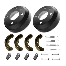 CartClan Golf Cart Brake Drums/Hub & Brake Shoes Spring Kit Suitable for Golf Cart Club Car DS 1981-1994, Replacement Part OEM#: 1011137, 101816301, 101146302
