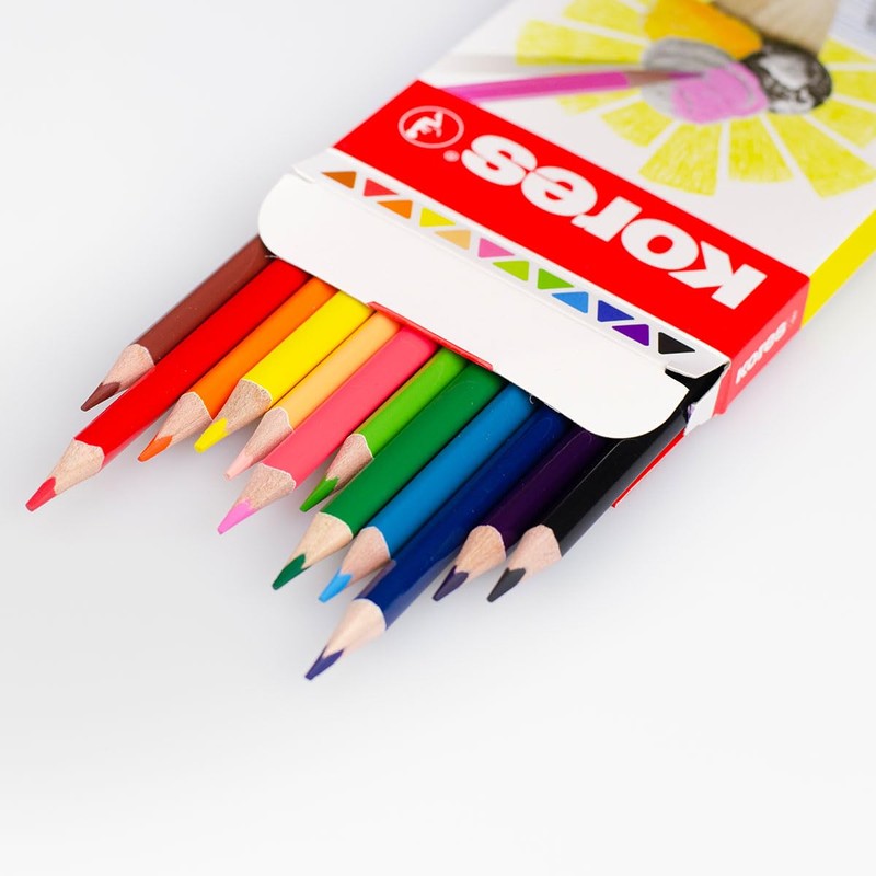Kores - Kolores: 12 Coloured Pencils for Kids, Beginners and