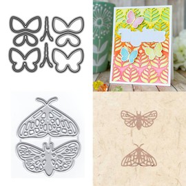 XMZZMX Hollow Butterfly Metal Cutting Dies for Card Making, Paper Embossing Die Cuts Kit Templates Supplies, Photo Frame Album DIY Scrapbooking Stencils Sets
