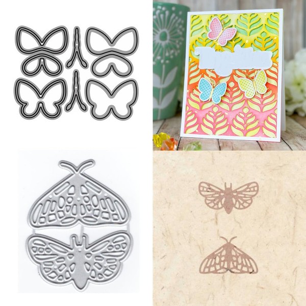 XMZZMX Hollow Butterfly Metal Cutting Dies for Card Making, Paper