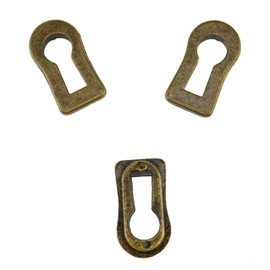 Haidong Metal Zinc Alloy Keyhole Cover Bronze Keyhole Cover Antique Bronze Adjustable Keyhole Cover Furniture Decoration -8PCS HO-METALZINC-KC-8P
