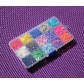 15-Color Snaps Storage Container 150 Sets Size 20 T5 Plastic Fasteners Punch Poppers Closures No-Sew Buttons for Cloth Diaper/Bibs/Unpaper Towels/Nappies/Buttons/Mama Pads