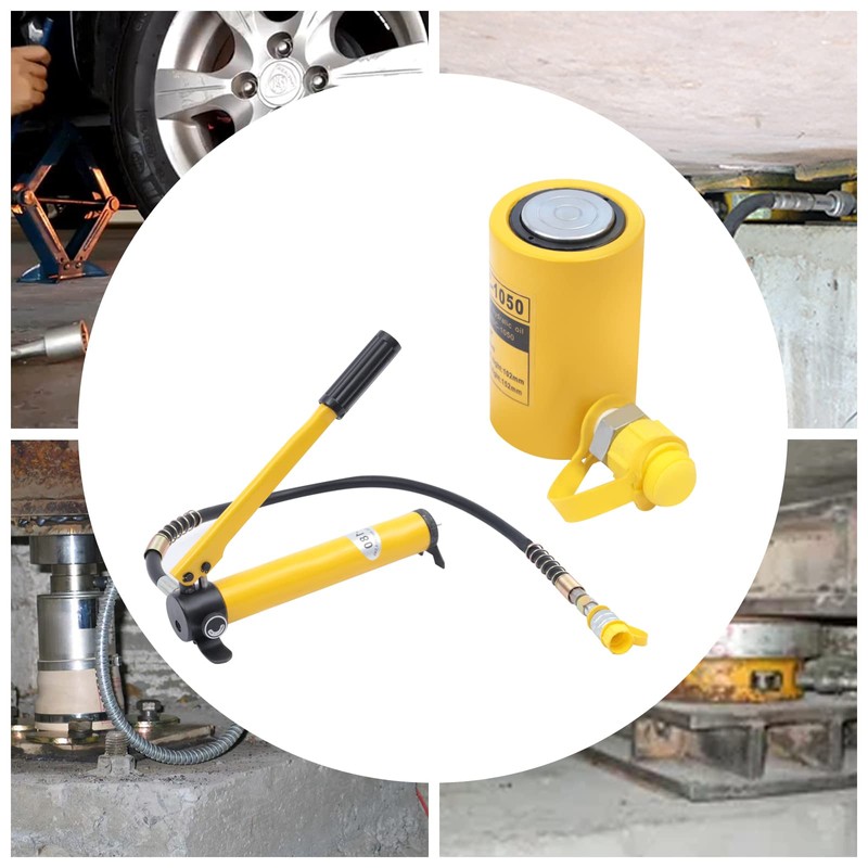 Split Hydraulic Jack with Pump and Oil Pipe Portable Steel