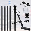 Truck Flag Pole with Hitch Holder – 5FT Heavy Duty