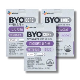 Biocore Diet Lactobacillus 480mg 30 capsules 3 boxes/wb / 바이오코어 다이어트 유산균 480mg 30캡슐 3박스 /wb