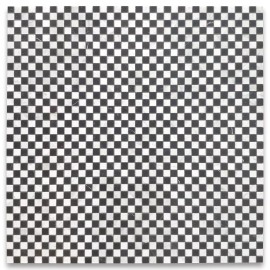 Stone Center Online C241XP Carrara White Nero Marquina Marble 1x1 Checkerboard Mosaic Tile Polish
