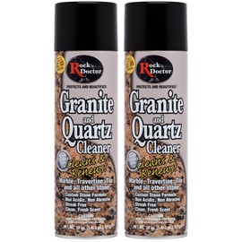 Rock Doctor Granite Cleaner, Cleans& Renews Surfaces, Granite/Marble Countertop Cleaner, Cleaning Spray for Vanity, Table Top, Kitchen Counters, Stone Surfaces 18 Fl Oz Pack of 2