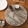 MyGift 13-Inch Torched Wood Lazy Susan Turntable