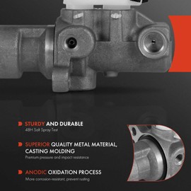 A-Premium Brake Master Cylinder with Reservoir and Cap Compatible with Chrysler and Dodge Vehicles - PT Cruiser 2001-2005, Neon 2002-2004, 2.0L 2.4L, Non-ABS - Replaces 5017973AA, 5069001AA, 5140769AA