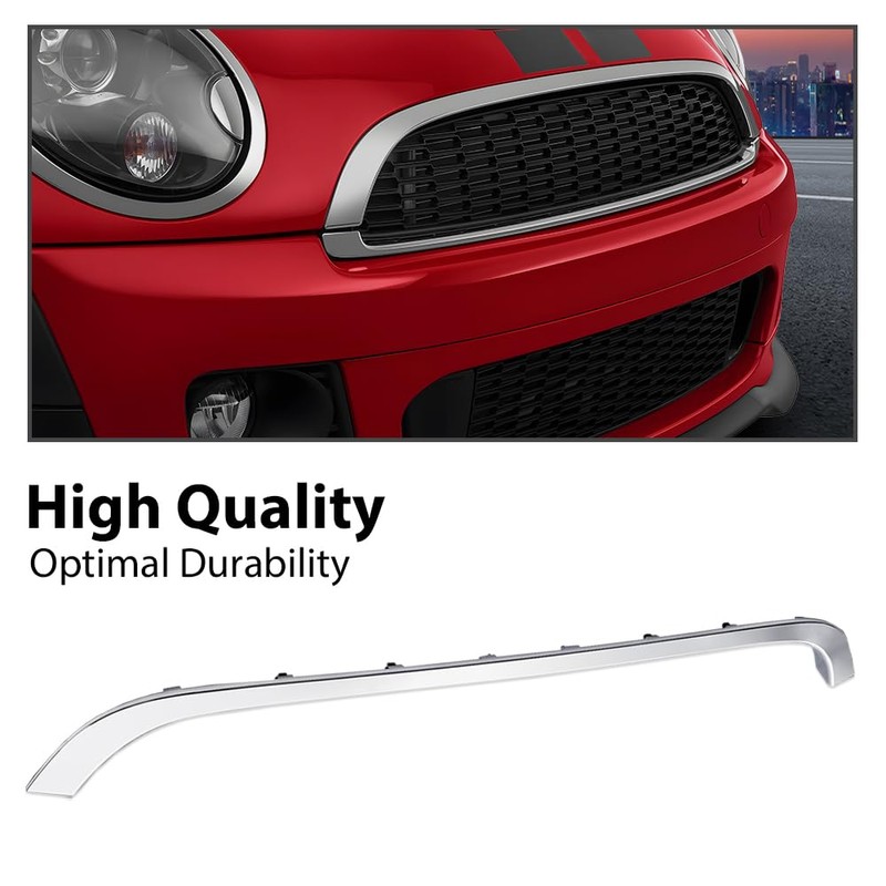 G-PLUS Chrome Grille Hood Molding Trim Compatible with Mini Cooper