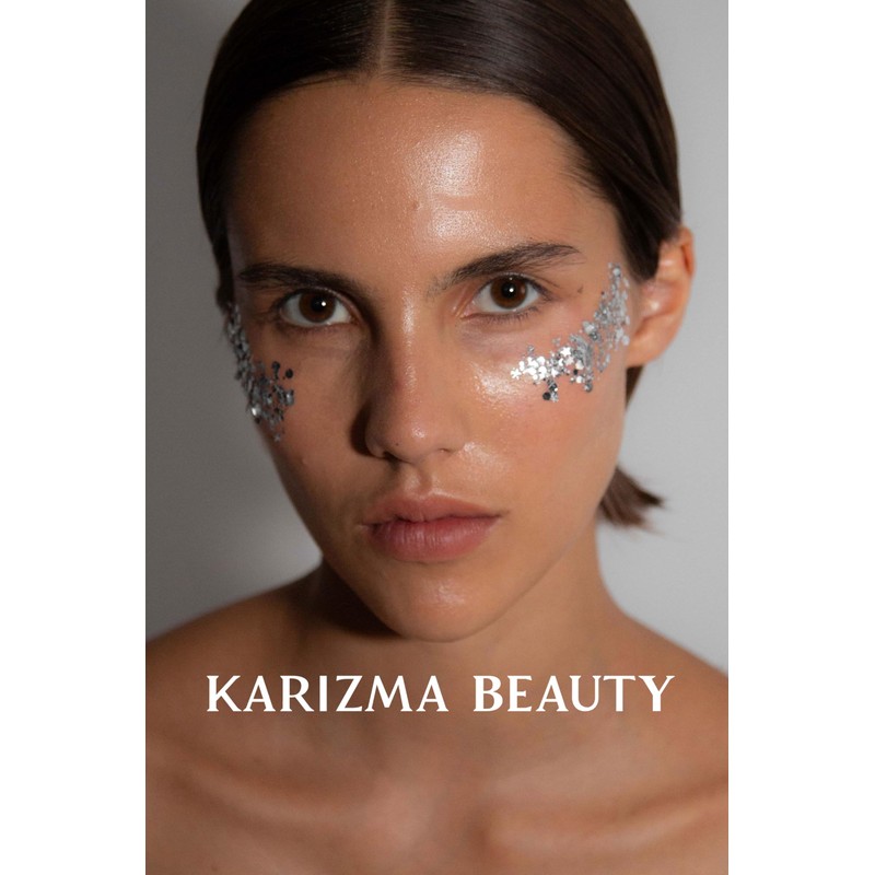 Platinum Biodegradable Chunky Glitter // Karizma Beauty Silver Face Glitter