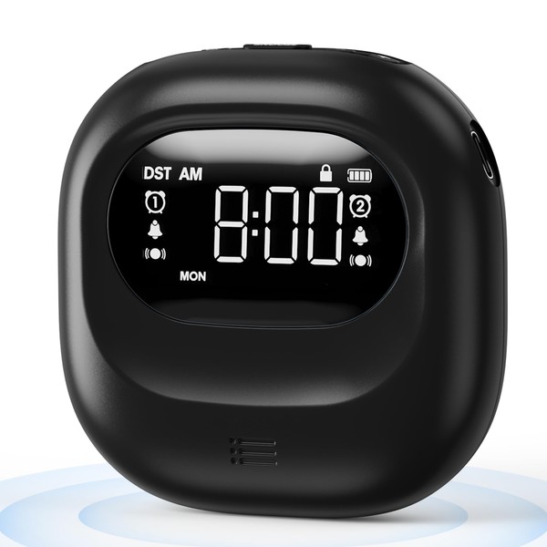 Roxicosly Loud Alarm Clocks for Heavy Sleepers,Rechargeable Vibrating Alarm Clock