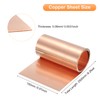 sourcing map Copper Sheet Roll 2500mm x 150mm x 0.08mm,